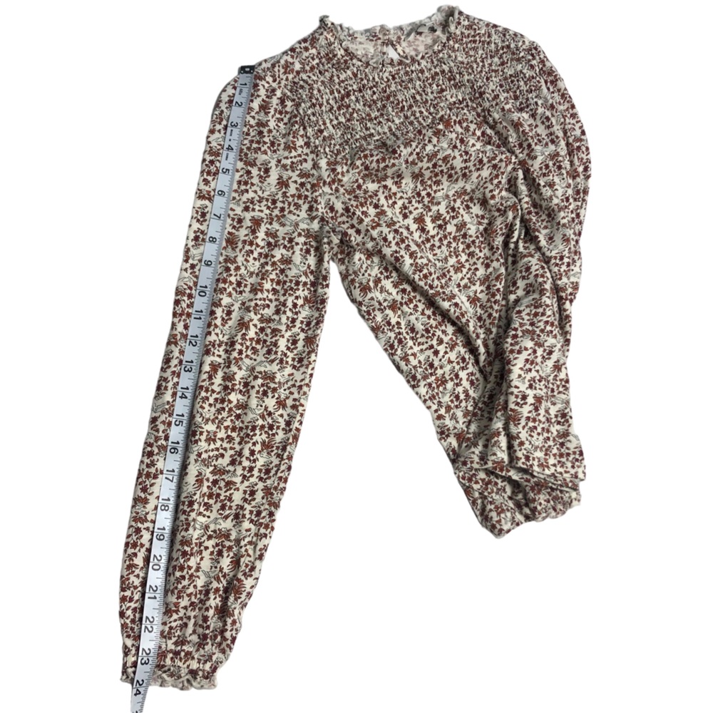 Lucky Brand long sleeve top with smocking - Picture 15 of 16